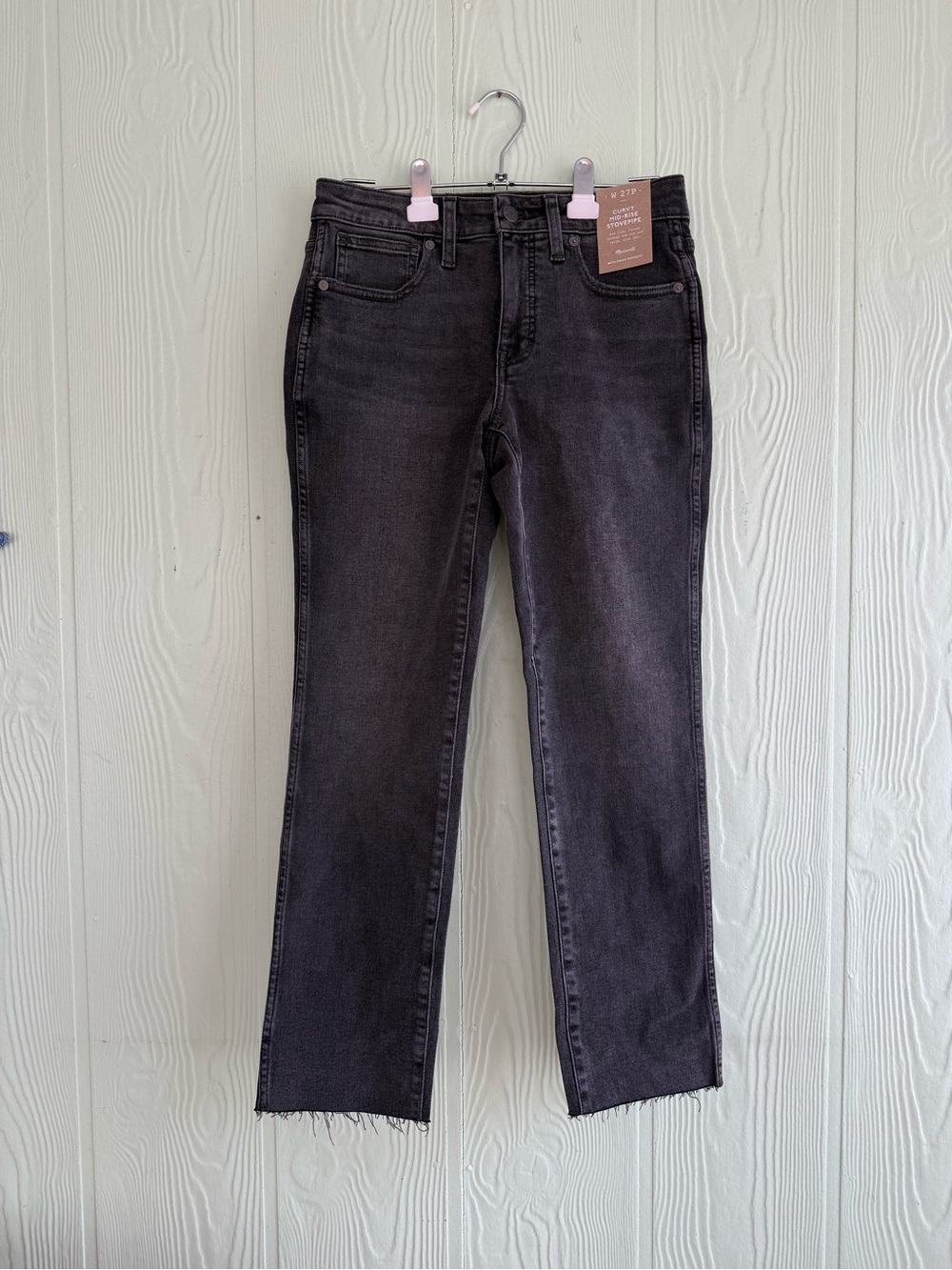NWT! Madewell Women’s Petite Curvy Mid Rise Stovepipe Jeans In Armand Wash, P27